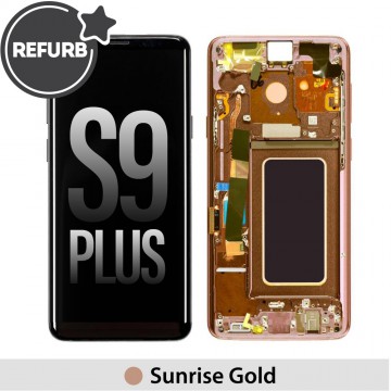 REFURB LCD Screen Replacement with Frame Samsung Galaxy S9 Plus (Refurbished)-Sunrise Gold