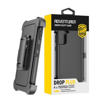 Shockproof Robot Armor Hard Plastic Case Cover with Belt Clip for Samsung Galaxy S22