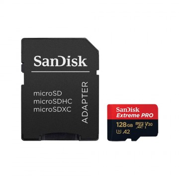 SanDisk Extreme Pro microSDXC 128GB 200MB/s With Adapter (SDSQXCD-128G)