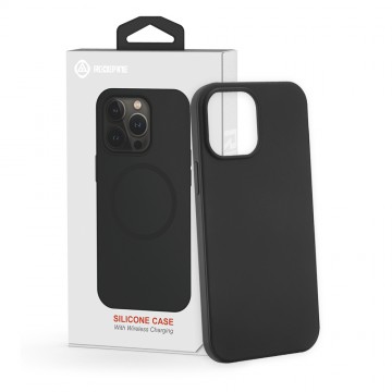 Liquid Silicone Case Cover with Magnetic Ring for iPhone 12 mini (High-Quality Liquid Silicone)