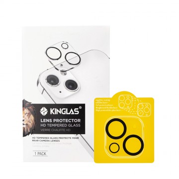 Kinglas 3D Silk Printing Camera Lens Protector Film for iPhone 14 / 14 Plus