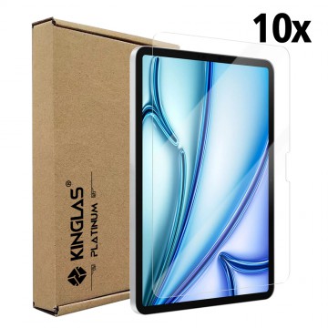 Kinglas 10 Packs Tempered Glass Screen Protector For iPad Air 11 (2024) / Air 11 (2025) / Air 11 (2026) (Include Wholesale Package)