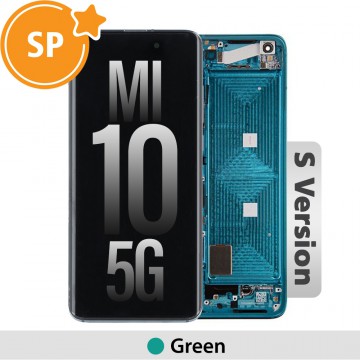 S Version Xiaomi Mi 10 5G OLED Screen Digitizer 56000600J200 (Service Pack)-Green
