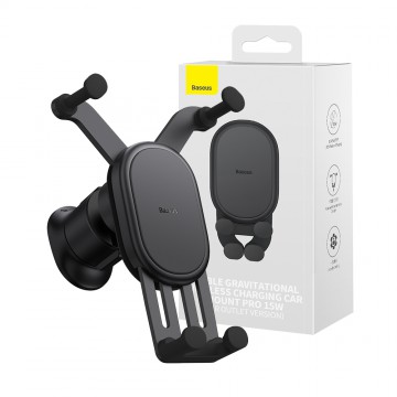 Baseus Stable Gravitational Wireless Charging Car Mount Pro 15W