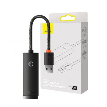 Baseus Lite Series Ethernet Adapter USB-A to RJ45 LAN Port 100Mbps