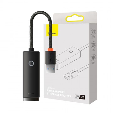 Baseus Lite Series Ethernet Adapter USB-A to RJ45 LAN Port 1000Mbps