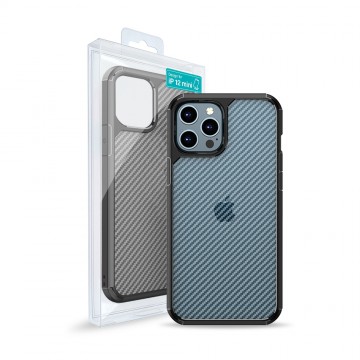 Carbon Fiber Hard Shield Case Cover for iPhone 12 mini (5.4'')