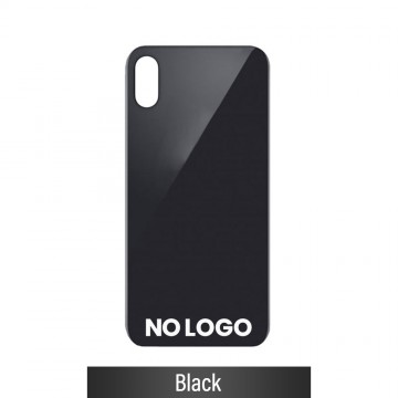 Rear Glass With 3M Adhesive Replacement for iPhone XS Max (NO LOGO)-Black