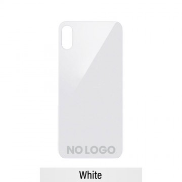 Rear Glass With 3M Adhesive Replacement for iPhone XS Max (NO LOGO)-White