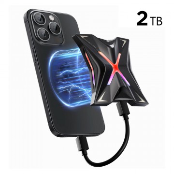 MOVE SPEED Magnetic RX20 2000MB/s Read with RGB Streamer Light Portable SSD (YSPSRX20M-2TTG)