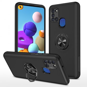 Magnetic Ring Holder Shockproof Case Cover for Samsung Galaxy A21S
