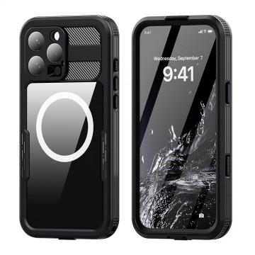 iPhone 16 Pro Max Redpepper Dot+ IP68 Waterproof Case Cover with Magnetic Ring 
